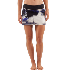 Lululemon Size 4 ( fit up to Sz 8) Run Pace Setter Skirt Skort Milky Way Tennis